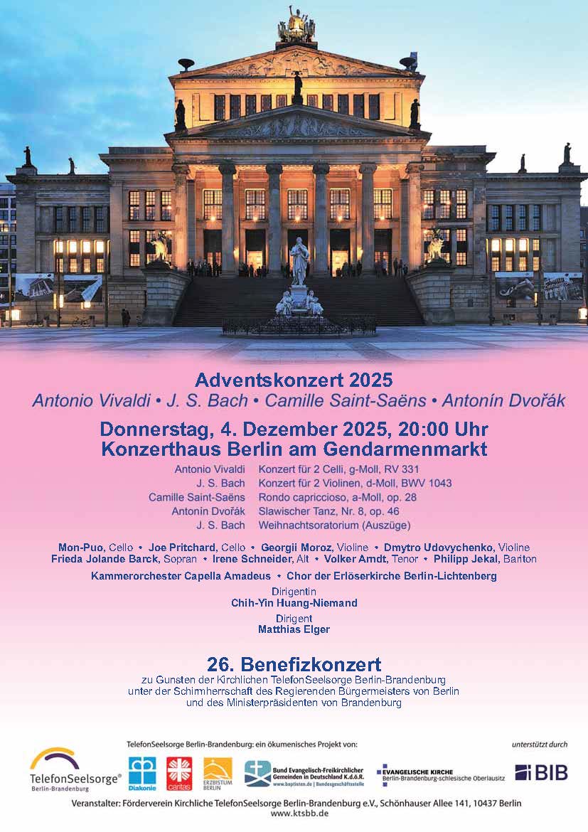 Plakat mit Foto voom Gendarmenmarkt